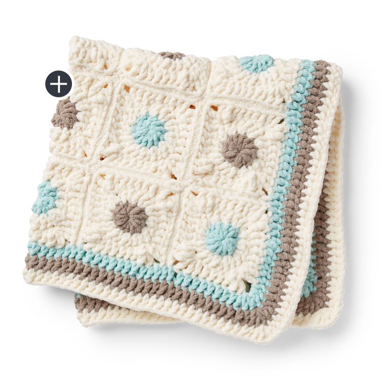 Little Dots Crochet Baby Blanket