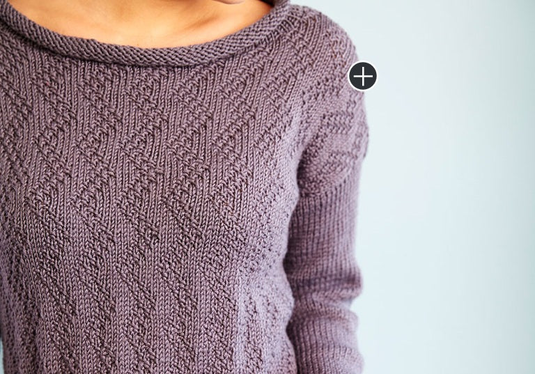 Easy Feather Chic Knit Sweater & Removable Cowl