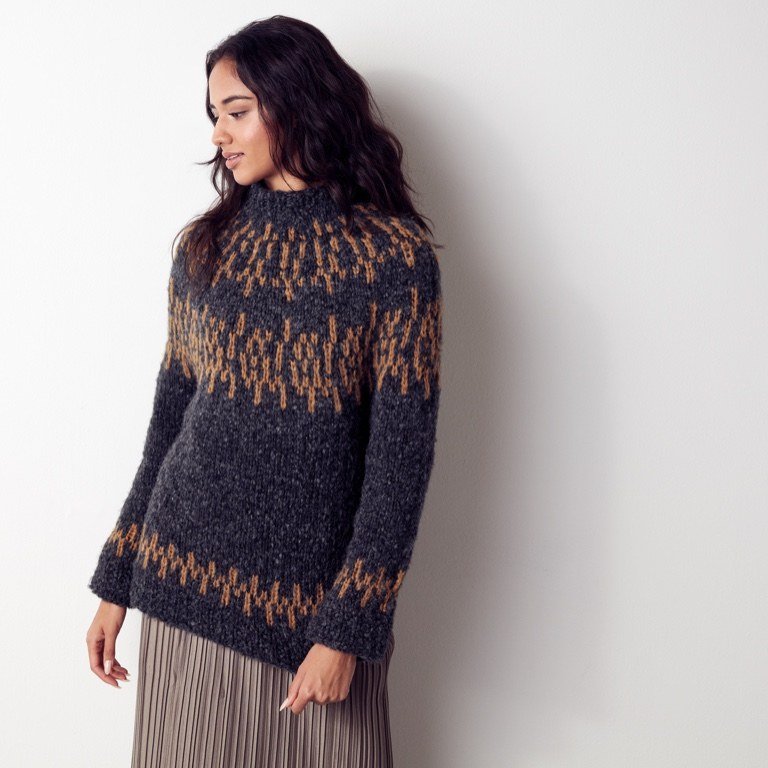 Intermediate Nordic Knit Pullover