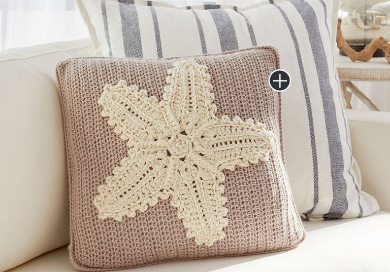 Easy Crochet Starfish Pillow