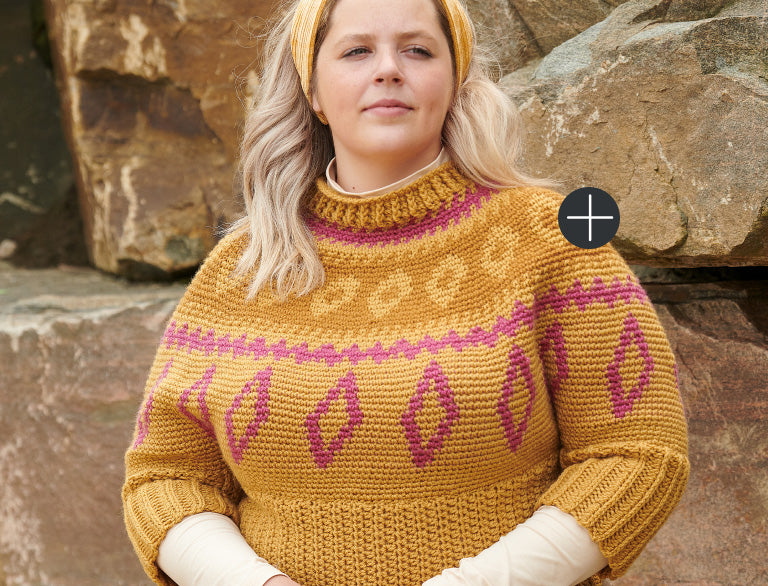 image of Patons Sandy Cove Crochet Swoncho