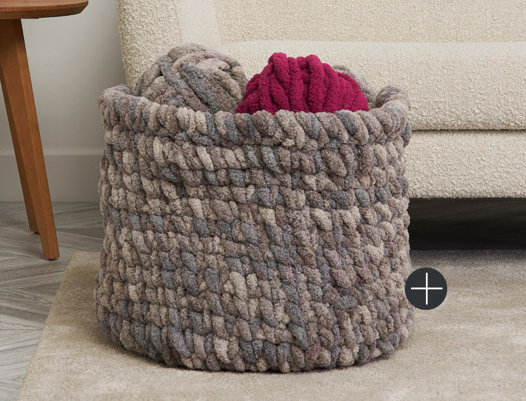 Bernat Extra Thick Seed Stitch Knit Blanket​, Yarnspirations