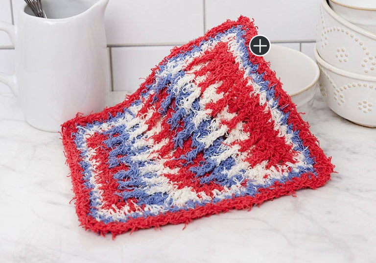 Easy Post Stitch Crochet Washcloth