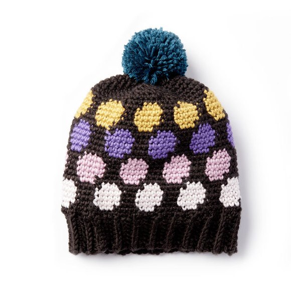 Carone x Pantone Intermediate Polka-Dotty Crochet Hat