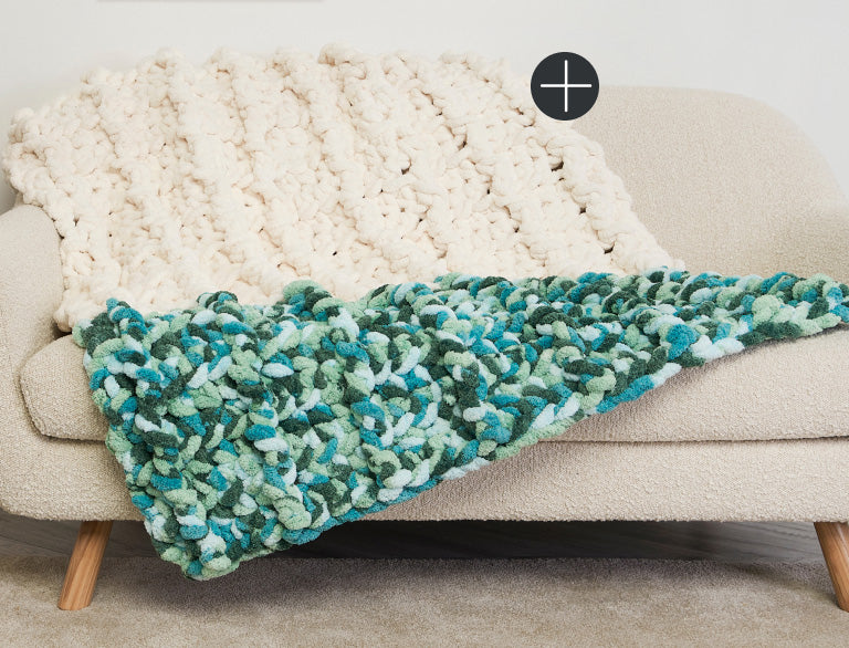 image of Bernat Dipped End Crochet Blanket