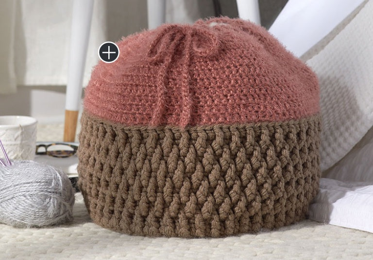 Easy Crochet Drawstring Basket