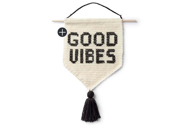 Good Vibes Crochet Banner