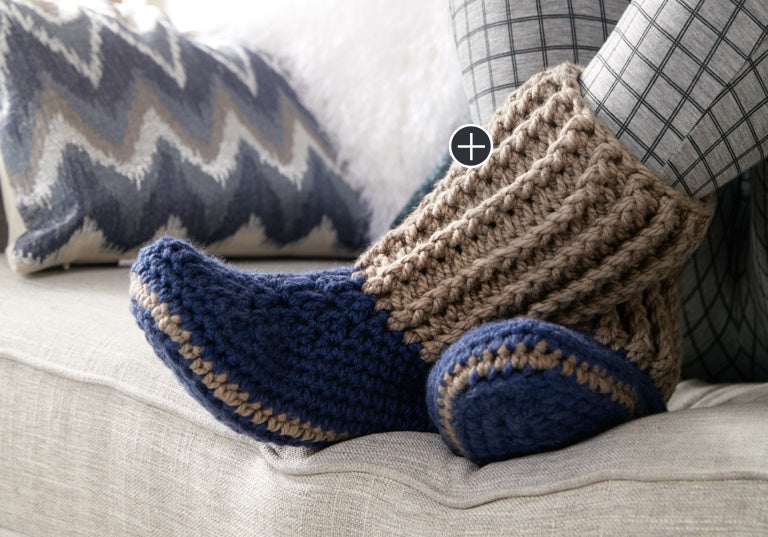 Intermediate Crochet Slipper Socks