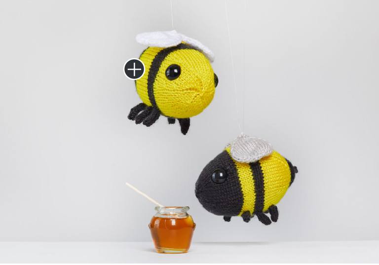 Easy Buz and Belinda Knit Bumblebee