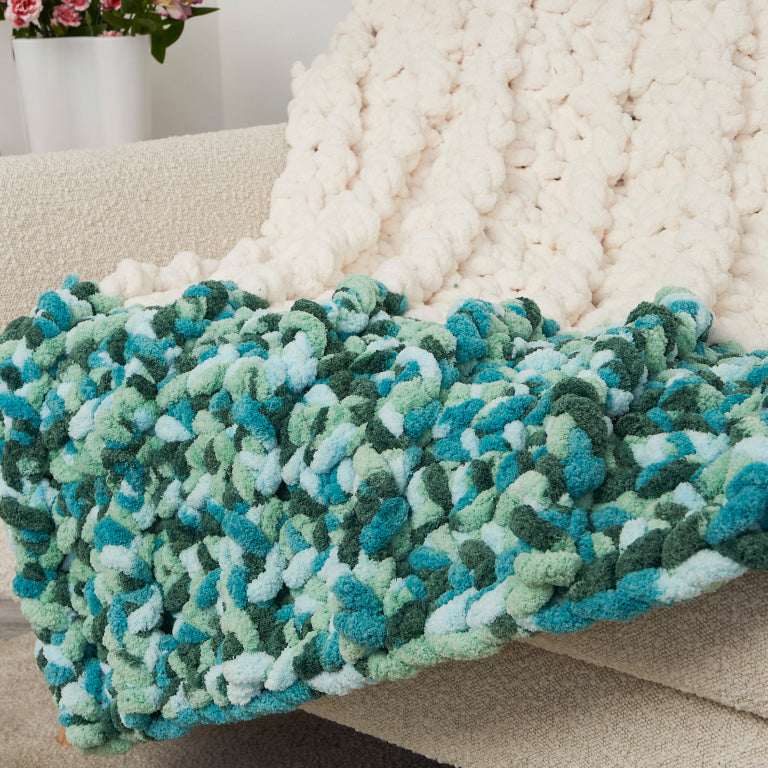 image of Bernat Dipped End Crochet Blanket