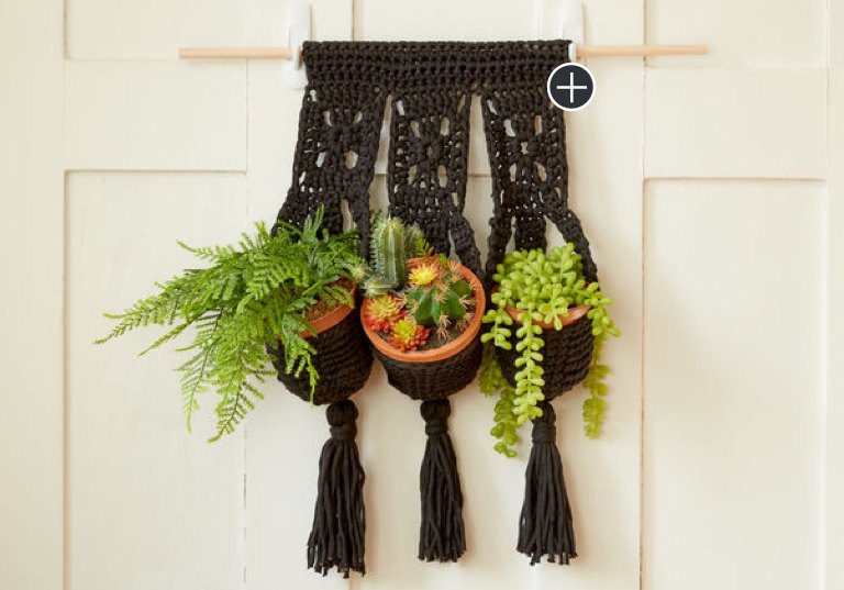 Intermediate Crochet Hanging Trio