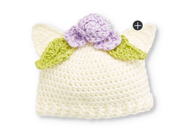 Easy Crochet Kitten Hat