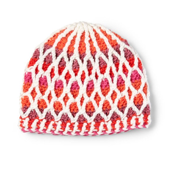 Carone x Pantone Intermediate Honeycomb Crochet Hat