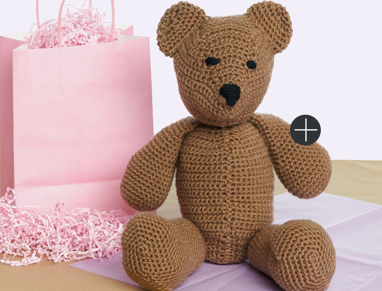 image of Red Heart Crochet Huggable Bear
