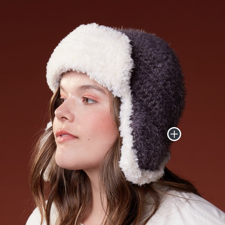 Easy Cozy Crochet Trapper Hat