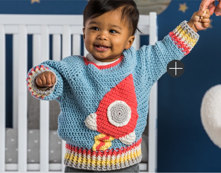 Bernat Crochet Rocket  Sweater