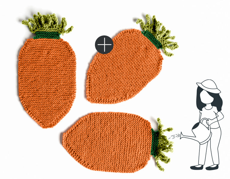 Lily Sugar'n Cream 24 Carrot Knit Dishcloth