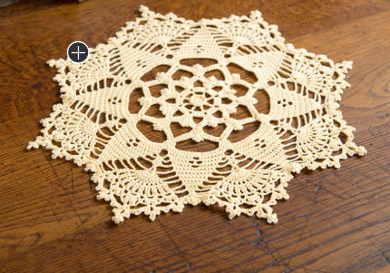 Intermediate Crochet Starshine Doily