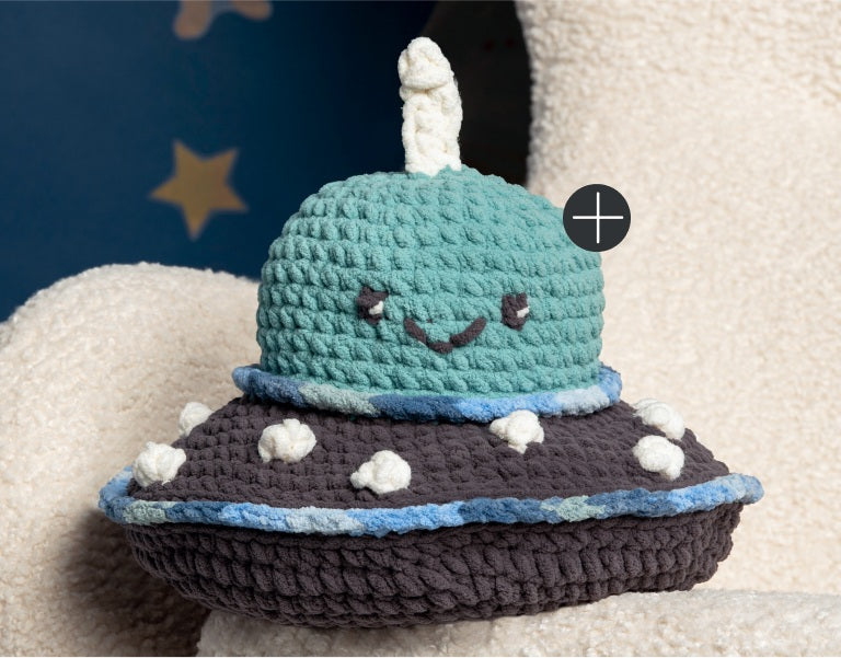 Bernat I Want to Believe Crochet UFO Stuffie