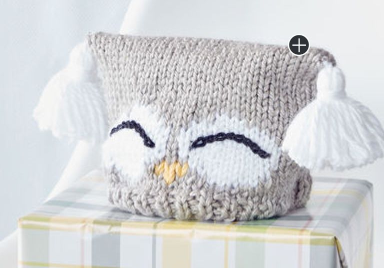 Intermediate I'm A Hoot! Knit Hat