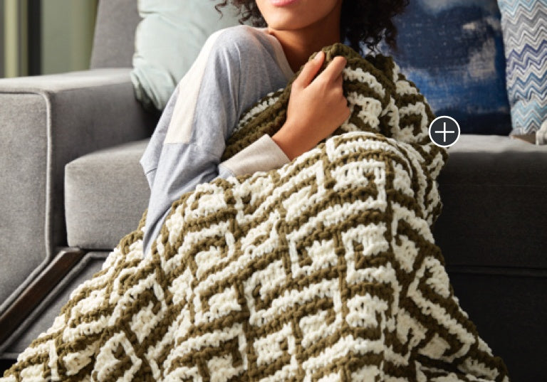 Intermediate Let It Slip Knit Blanket