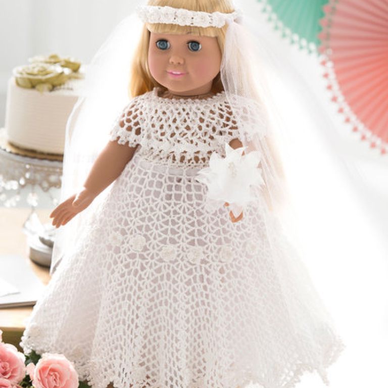 Experienced Crochet Doll Wedding Dress