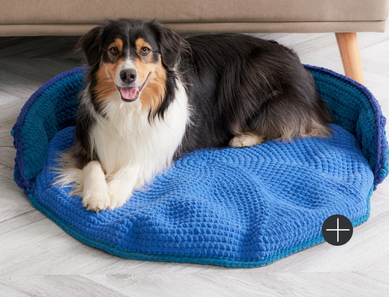 image of Bernat Crochet Pet Bed Blanket