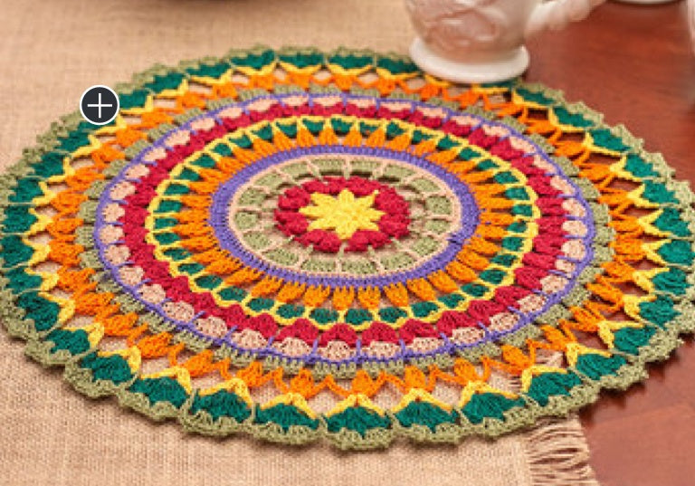 Intermediate Crochet Mandala Doily