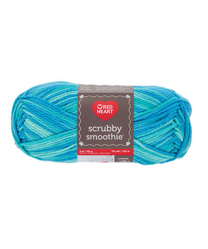 Red Heart Scrubby Smoothie Yarn Tide - E867_2136