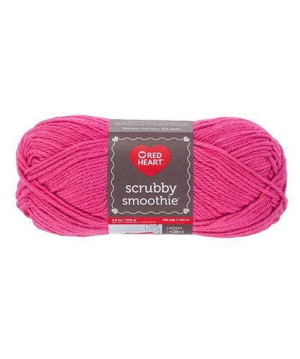 Red Heart Scrubby Smoothie Yarn Brite Pink - E867_9373