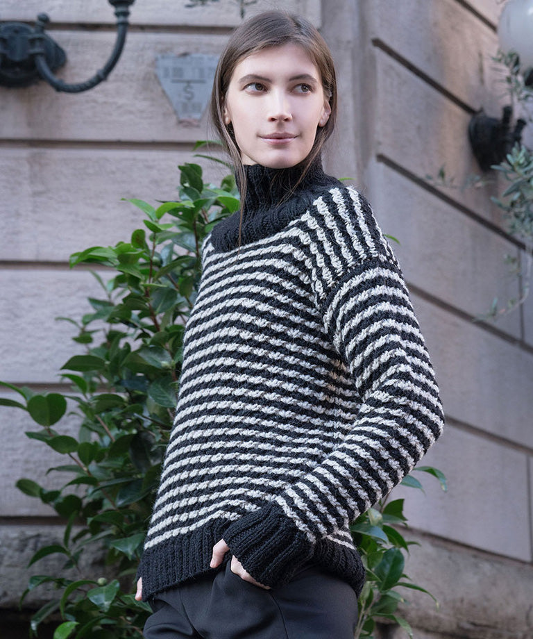 Abbraccio Sweater Free Knitting Pattern LM6046
