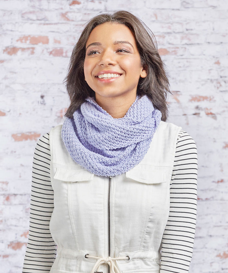 Perfection Knit Cowl Free Pattern LM5916