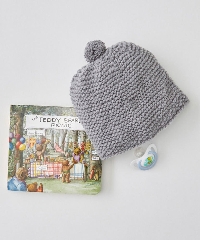 Happy Place Baby Hat Free Knitting Pattern LM6007