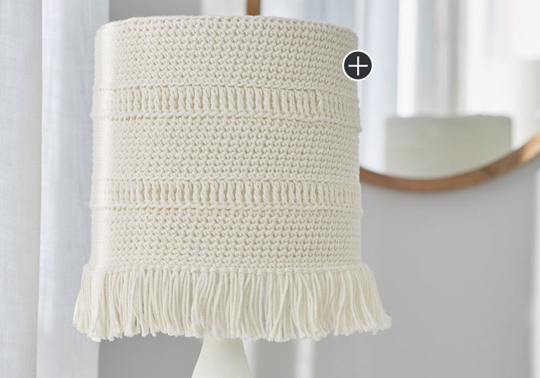 Easy Crochet Coastline Lampshade Cover