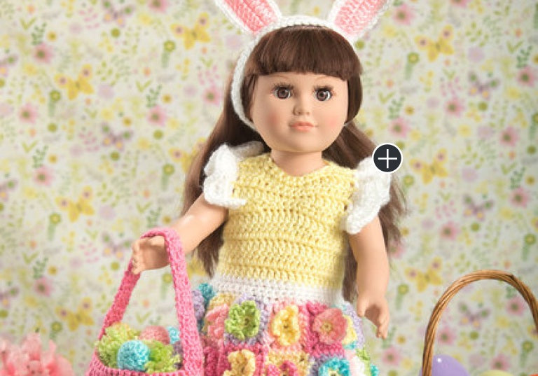 Easy My Doll's Crochet Easter Frock