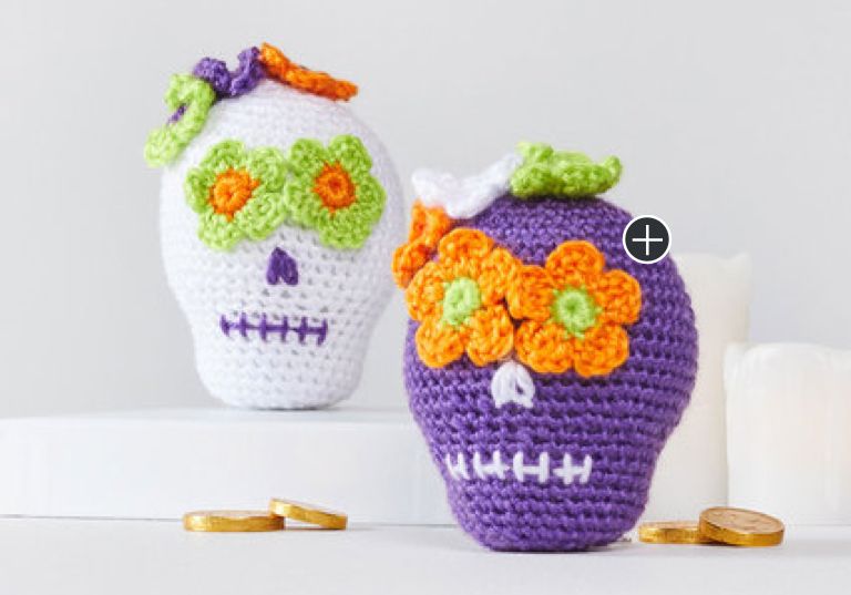 Easy Sweet Crochet Sugar Skulls