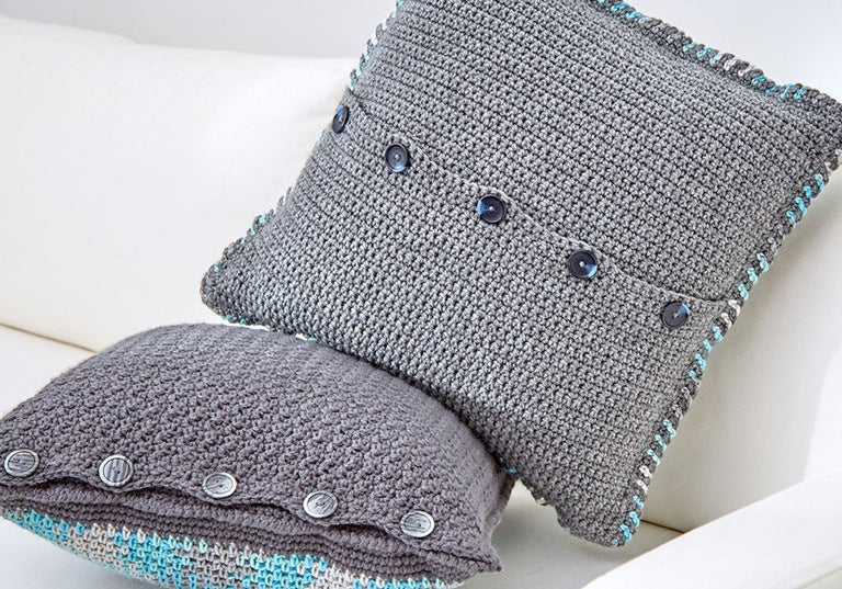 Intermediate Crochet Argyle Pillows