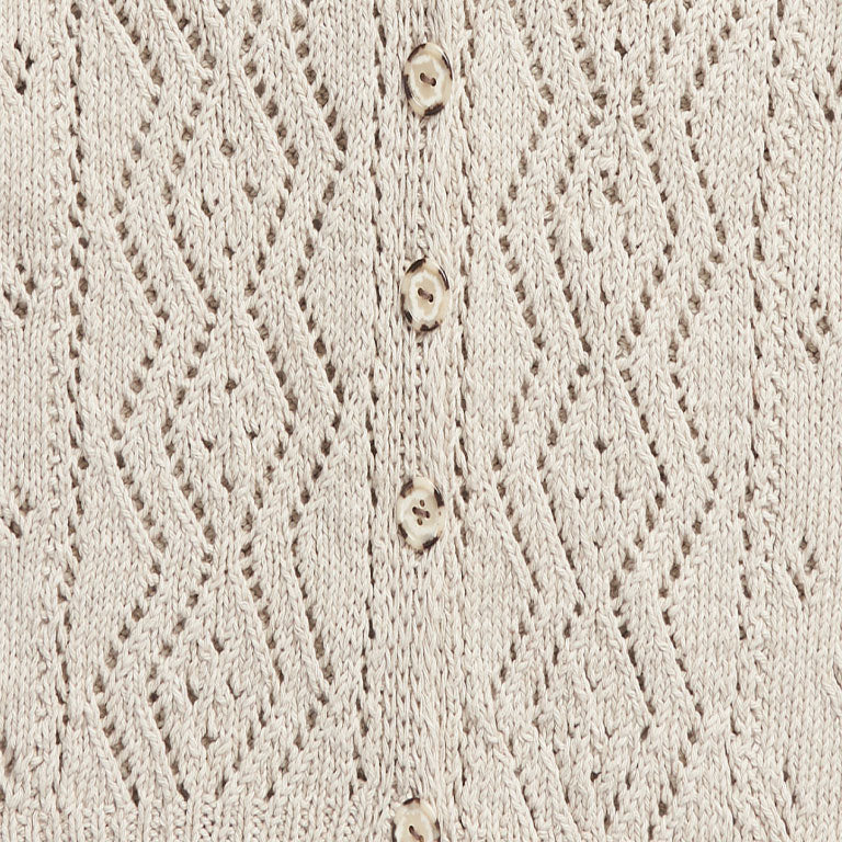 image of Patons Knit Vertical Lace Panels Cardigan Pattern