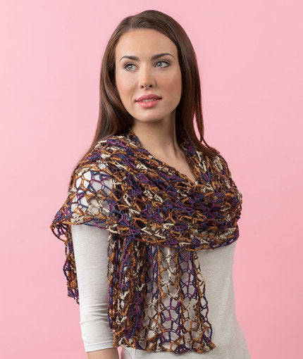 Enjoy Life Shawl Free Crochet Pattern LW5207