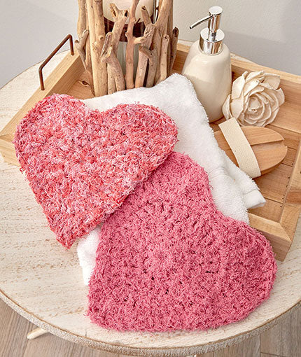 Here's My Heart Scrubby Free Crochet Pattern LW5576