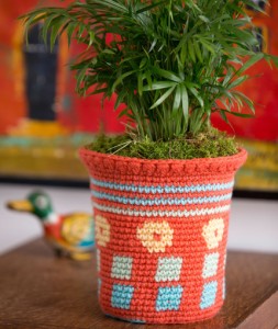 LW4004 Tapestry Flower Pot Cozy