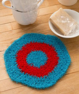 LW4793 Hexagon Crochet Dishcloth