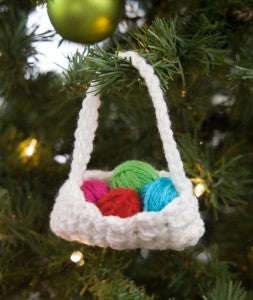 LW4822 Crochet Basket Ornament