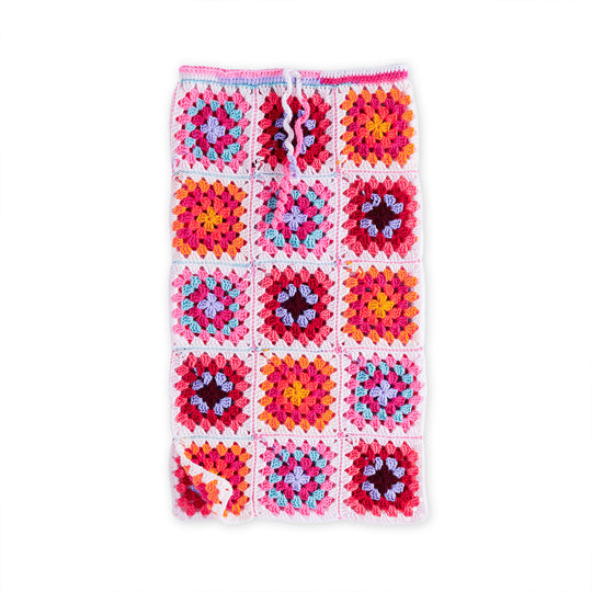 Kit crochet écharpe granny square coton Happiness Wooladdicts