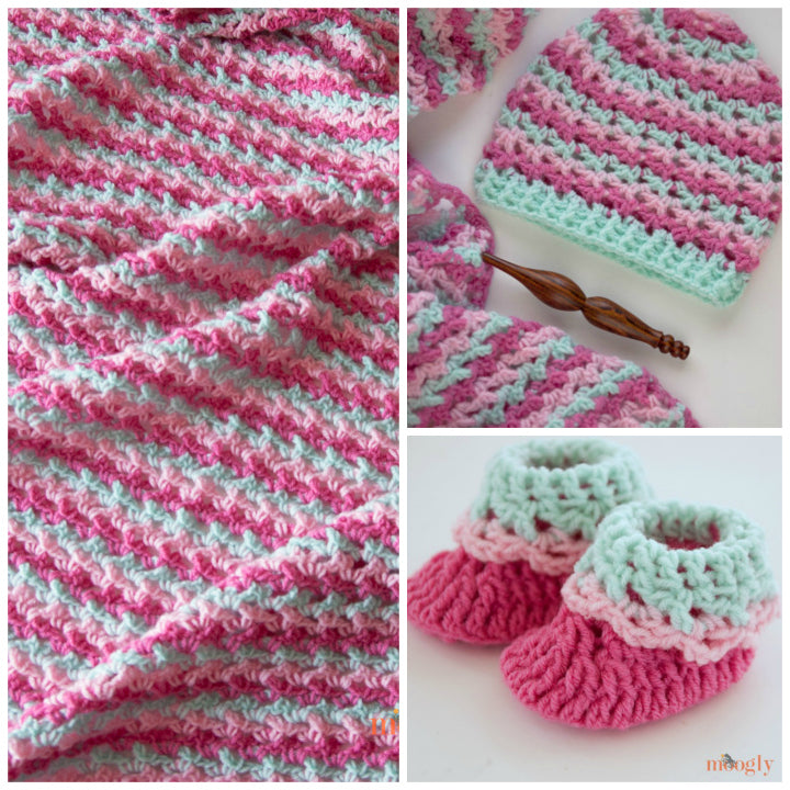 Free crochet patterns by Moogly featuring Red Heart Yarns!