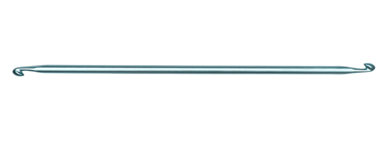 Susan Bates Silvalume Double-End Afghan Crochet Hook