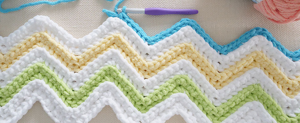 Simple Chevron Baby Blanket