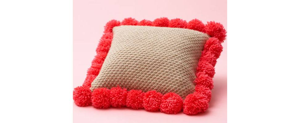 Pompom Throw Pillow