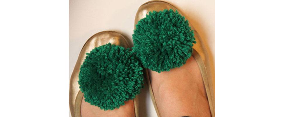 Pompom Shoe Clips