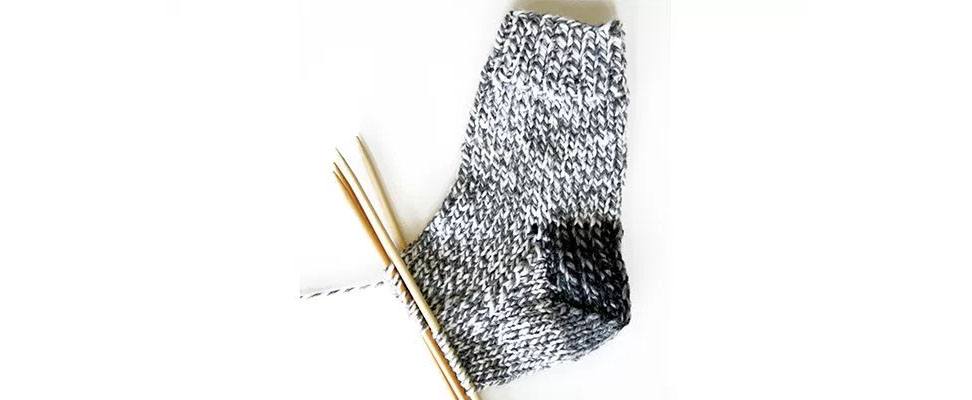 Knit Slouchy Socks Shape Instep 2